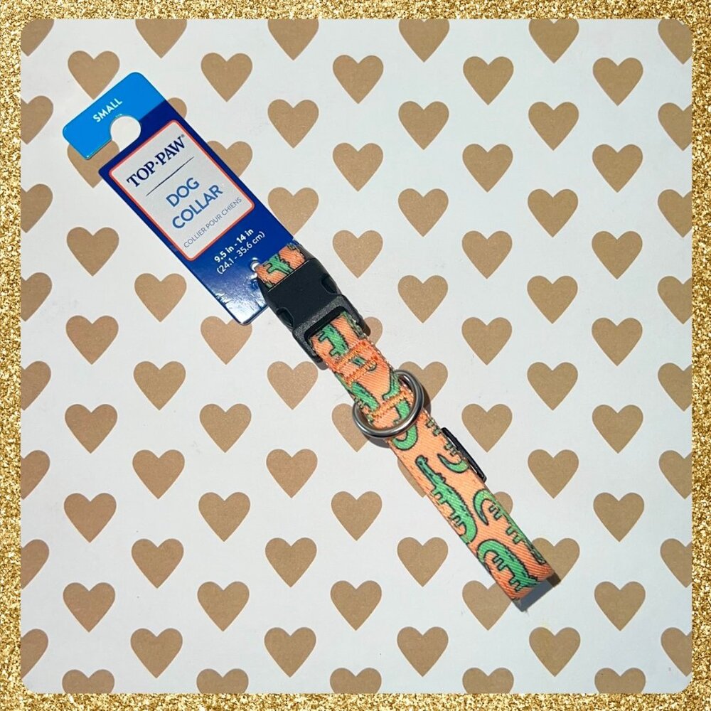 🐊 Top Paw Small Alligator Dog Collar NWT